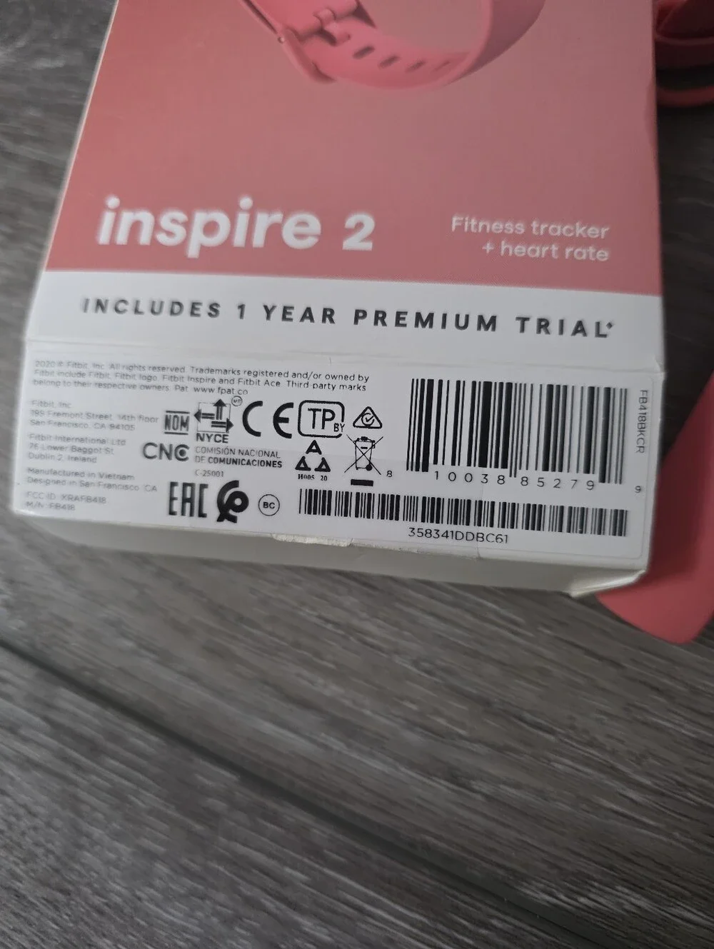Fitbit Inspire 2 Fitness Tracker + Heart Rate – Desert Rose/Pink
